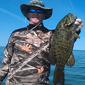 Great Lakes Bass Fishing Guide Service on Lake St. Clair Smallmouth in Michigan.