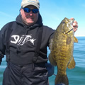 Great Lakes Bass Fishing Guide Service on Lake St. Clair Smallmouth in Michigan.