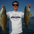 Great Lakes Bass Fishing Guide Service on Lake St. Clair Smallmouth in Michigan.