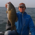 Great Lakes Bass Fishing Guide Service on Lake St. Clair Smallmouth in Michigan.