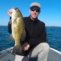 Great Lakes Bass Fishing Guide Service on Lake St. Clair Smallmouth in Michigan.
