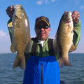 Great Lakes Bass Fishing Guide Service on Lake St. Clair Smallmouth in Michigan.