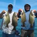Great Lakes Bass Fishing Guide Service on Lake St. Clair Smallmouth in Michigan.