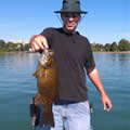 Great Lakes Bass Fishing Guide Service on Lake St. Clair Smallmouth in Michigan.