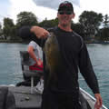 Great Lakes Bass Fishing Guide Service on Lake St. Clair Smallmouth in Michigan.