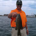 Great Lakes Bass Fishing Guide Service on Lake St. Clair Smallmouth in Michigan.