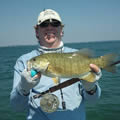 Great Lakes Bass Fishing Guide Service on Lake St. Clair Smallmouth in Michigan.