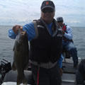 Great Lakes Bass Fishing Guide Service on Lake St. Clair Smallmouth in Michigan.