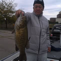 Great Lakes Bass Fishing Guide Service on Lake St. Clair Smallmouth in Michigan.
