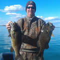 Great Lakes Bass Fishing Guide Service on Lake St. Clair Smallmouth in Michigan.