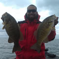 Great Lakes Bass Fishing Guide Service on Lake St. Clair Smallmouth in Michigan.