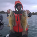 Great Lakes Bass Fishing Guide Service on Lake St. Clair Smallmouth in Michigan.
