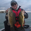 Great Lakes Bass Fishing Guide Service on Lake St. Clair Smallmouth in Michigan.