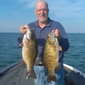 Great Lakes Bass Fishing Guide Service on Lake St. Clair Smallmouth in Michigan.