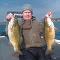 Great Lakes Bass Fishing Guide Service on Lake St. Clair Smallmouth in Michigan.