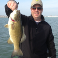 Great Lakes Bass Fishing Guide Service on Lake St. Clair Smallmouth in Michigan.
