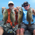 Great Lakes Bass Fishing Guide Service on Lake St. Clair Smallmouth in Michigan.