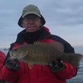 Great Lakes Bass Fishing Guide Service on Lake St. Clair Smallmouth in Michigan.