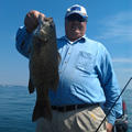 Great Lakes Bass Fishing Guide Service on Lake St. Clair Smallmouth in Michigan.