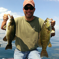Great Lakes Bass Fishing Guide Service on Lake St. Clair Smallmouth in Michigan.