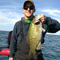 Great Lakes Bass Fishing Guide Service on Lake St. Clair Smallmouth in Michigan.