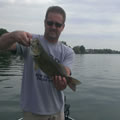 Great Lakes Bass Fishing Guide Service on Lake St. Clair Smallmouth in Michigan.