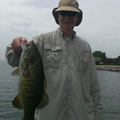 Great Lakes Bass Fishing Guide Service on Lake St. Clair Smallmouth in Michigan.