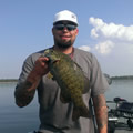 Great Lakes Bass Fishing Guide Service on Lake St. Clair Smallmouth in Michigan.
