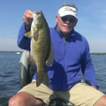 Great Lakes Bass Fishing Guide Service on Lake St. Clair Smallmouth in Michigan.