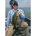 Great Lakes Bass Fishing Guide Service on Lake St. Clair Smallmouth in Michigan.