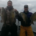 Great Lakes Bass Fishing Guide Service on Lake St. Clair Smallmouth in Michigan.