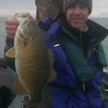 Great Lakes Bass Fishing Guide Service on Lake St. Clair Smallmouth in Michigan.