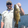 Great Lakes Bass Fishing Guide Service on Lake St. Clair Smallmouth in Michigan.