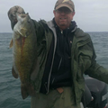 Great Lakes Bass Fishing Guide Service on Lake St. Clair Smallmouth in Michigan.