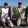 Great Lakes Bass Fishing Guide Service on Lake St. Clair Smallmouth in Michigan.