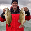 Great Lakes Bass Fishing Guide Service on Lake St. Clair Smallmouth in Michigan.