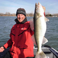 Great Lakes Bass Fishing Guide Service offers spring time walleye jigging charters on the Detroit River, Michigan.