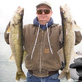 Great Lakes Bass Fishing Guide Service offers spring time walleye jigging charters on the Detroit River, Michigan.