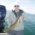 Great Lakes Bass Fishing Guide Service offers spring time walleye jigging charters on the Detroit River, Michigan.