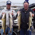 Great Lakes Bass Fishing Guide Service offers spring time walleye jigging charters on the Detroit River, Michigan.