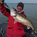 Great Lakes Bass Fishing Guide Service offers spring time walleye jigging charters on the Detroit River, Michigan.
